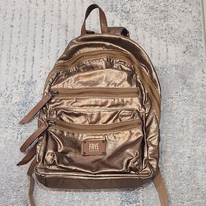 Frye Men's Shiny Brown Backpack